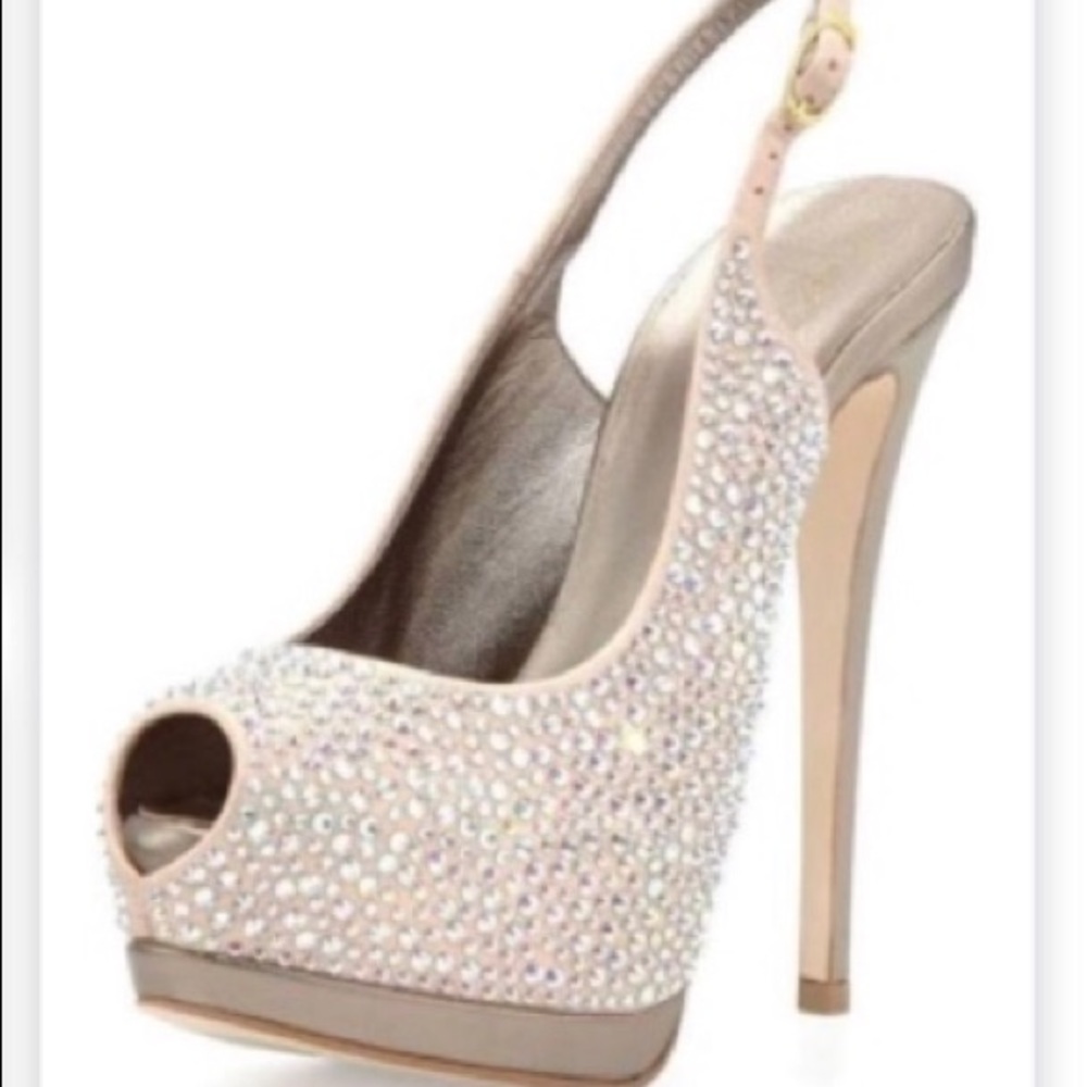 New Giuseppe zanotti 6" platform Swarovski crystal